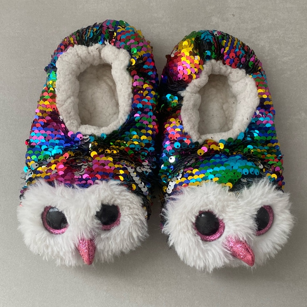 TY Beanie Babies Sequin Girls Slipperss